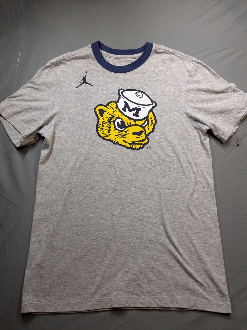Nike Gray Short Sleeve Michigan Wolverine's Graphic T-shirt Size Small